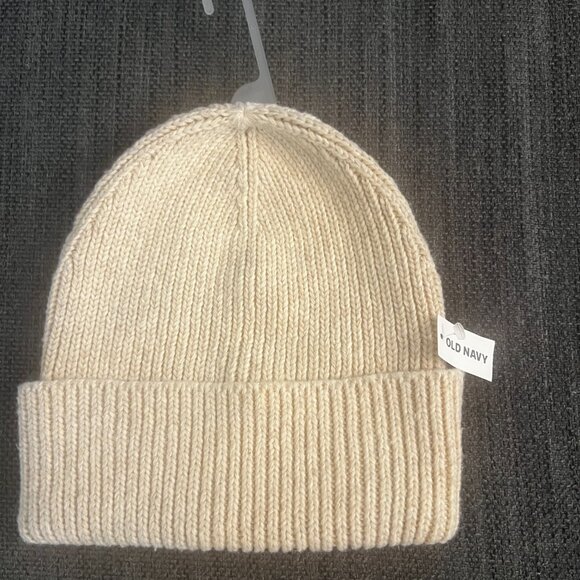 NWT Old Navy Rib-Knit Cuffed Beanie for Women beige one size - Picture 1 of 3